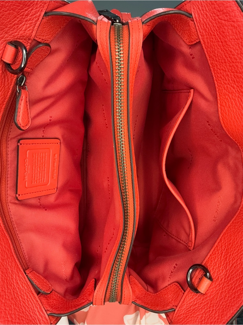 Coach Mercer 30 Red satchel - Picture 5 of 16